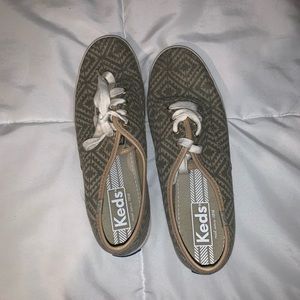 Army Green Tribal Print Keds